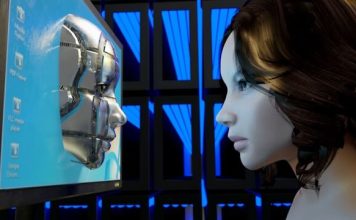 Best AI Blogs to Follow in 2025: Stay Ahead of the Curve Woman looking into a computer screen about which are the best ai blogs to follow