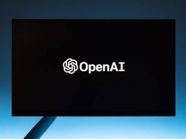 Image of chatgbt logo on a business computer